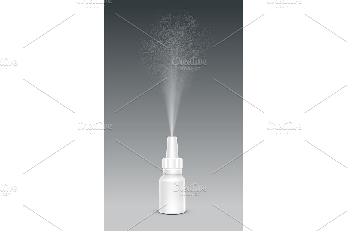 Vector Realistic Spray Mist Set, an Object Illustration by Zonda (Photo 2 of 7)
