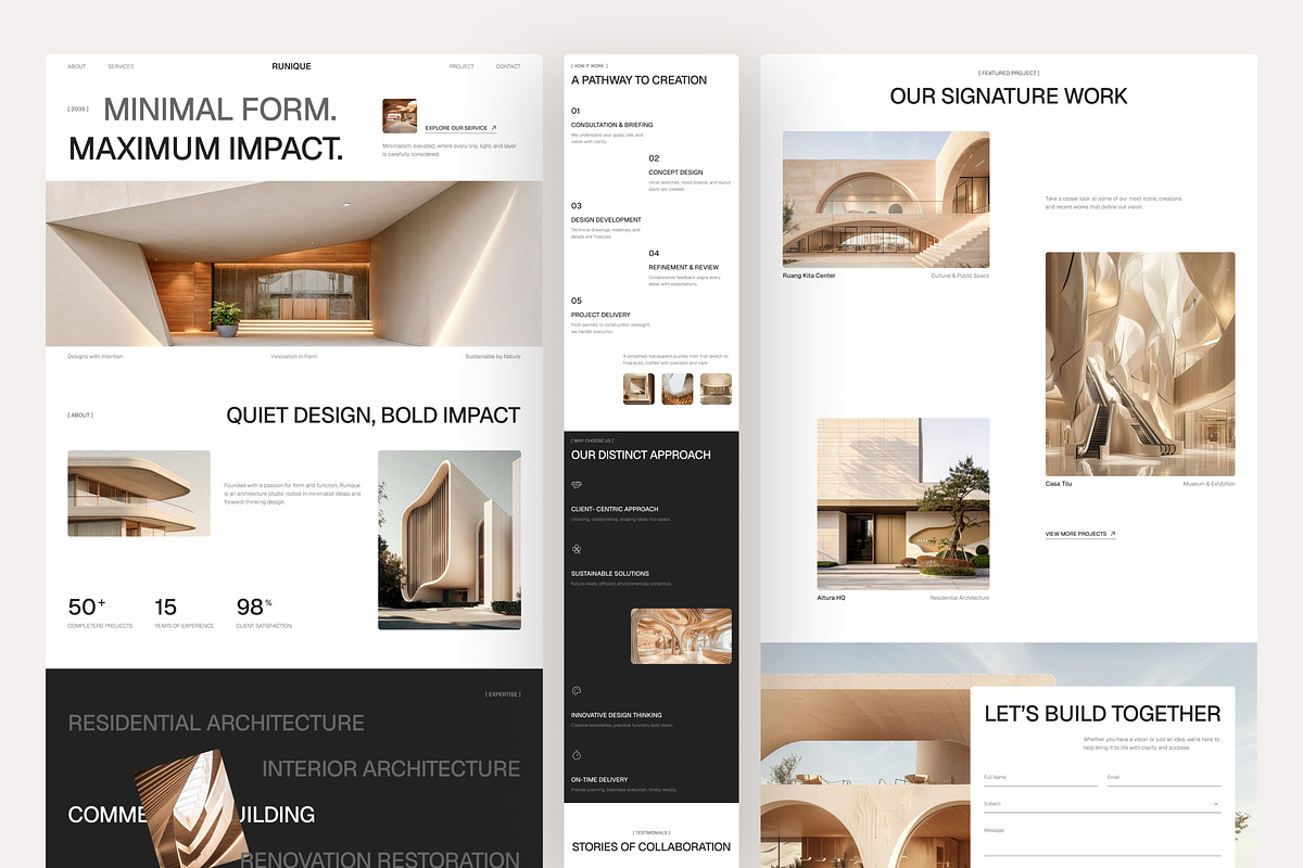 Architecture Firm Landing Page Figma, an UI Kit Template by peterdraw (Photo 2 of 2)