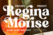 Regina Morise Classy Retro Serif, a Serif Font by timelesstype.co (Thumbnail 1 of 20)