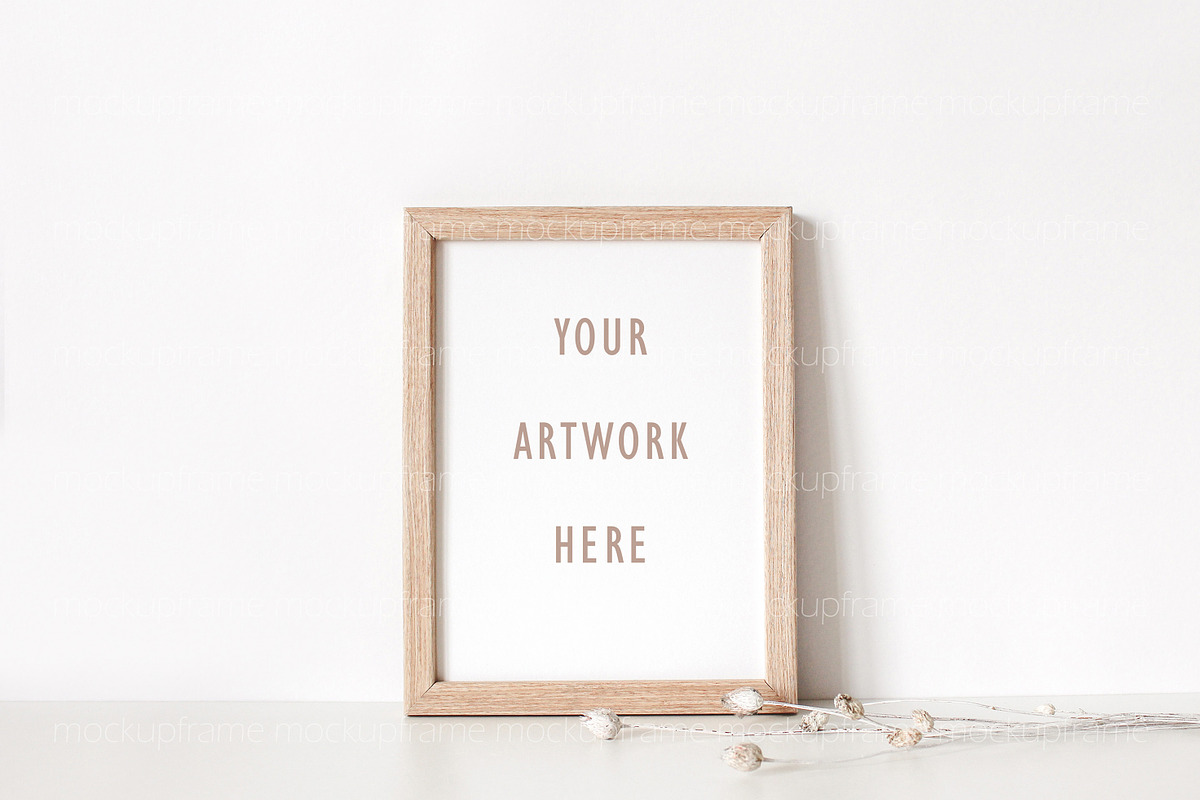 Frame Mockup, Boho Mockup Frame, a Print Template by BirdieFrames (Photo 2 of 3)