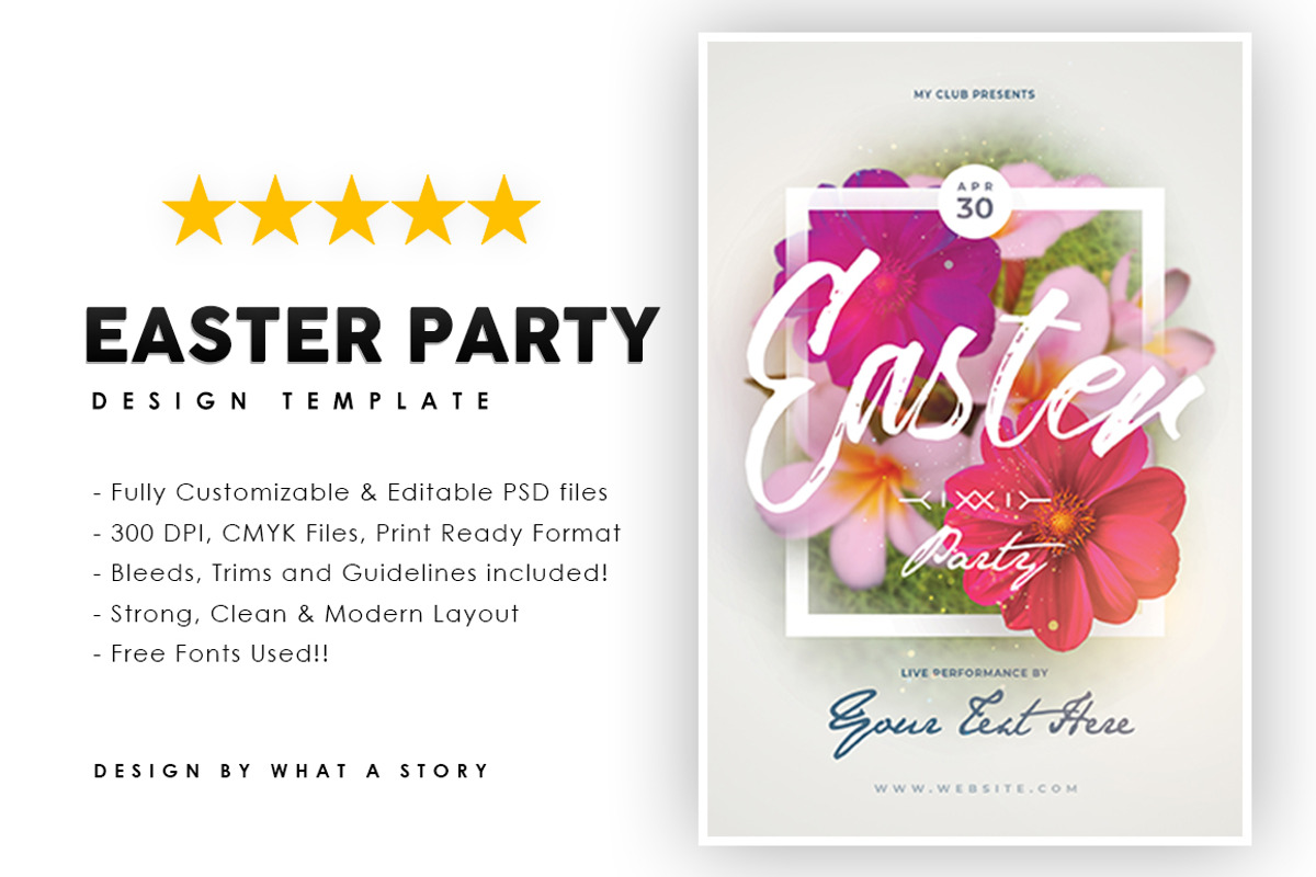 Easter party, a Flyer Template by What a Story (Photo 1 of 2)