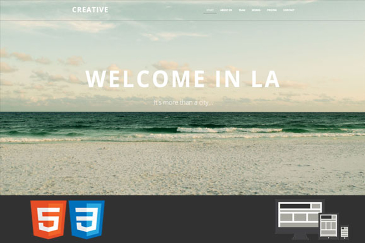 Creative - HTML Template, a HTML Template by earthquake (Photo 1 of 7)
