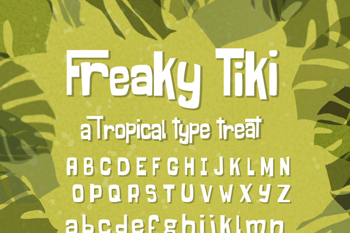 Freaky Tiki Font with Dingbats, a Font by Amber Nest Design (Photo 3 of 12)