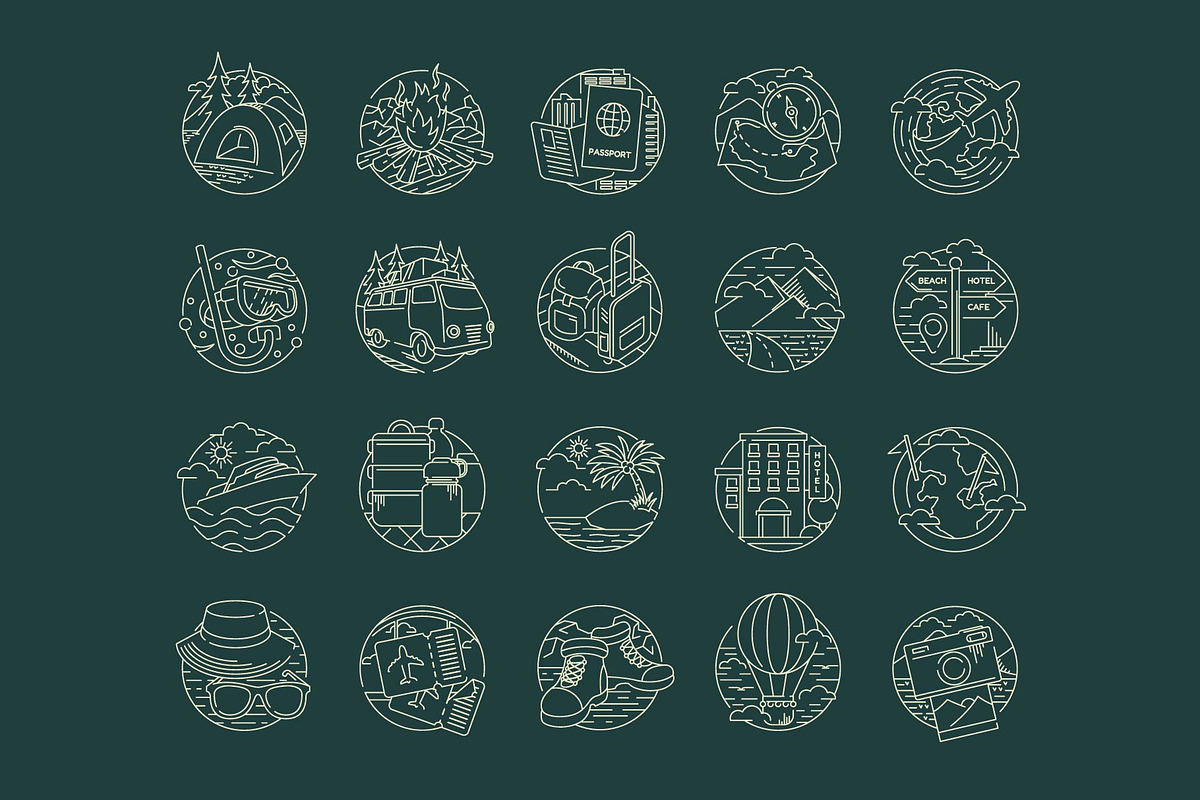 Outdoor Travel Graphic, an Illustration by Skilline Supply Co. (Photo 4 of 10)