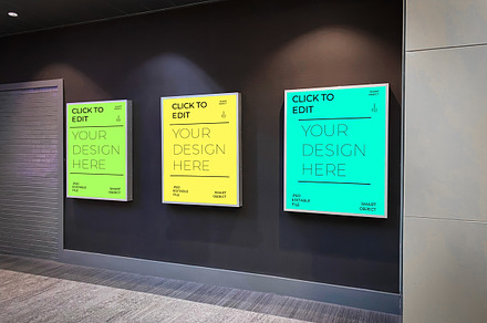 Triple Display Mockup