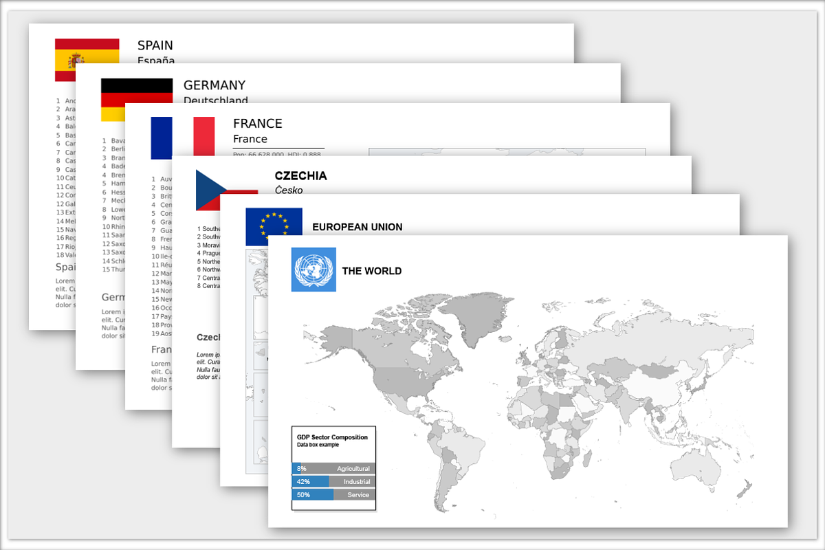 195 Map Infographics, a Presentation Template by Cartorical (Photo 2 of 7)