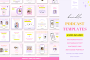 Podcast Instagram templates Canva, a Social Media Template by Cate Creates (Thumbnail 4 of 7)
