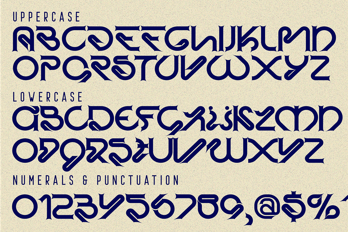 Knotted Contest - Cyber-Gothic Font, a Serif Font by 177Studio (Photo 7 of 8)