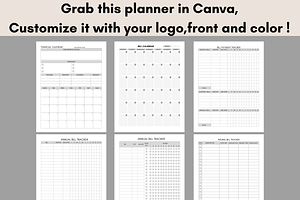 Bill Payment Tracker Canva Bundle