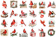 Red Cardinals Christmas Sublimation, an Illustration by Sublimation Artist (Thumbnail 2 of 6)