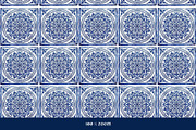 Blue White Azulejo Seamless Patterns, a Pattern Graphic by VectorPanther (Thumbnail 9 of 10)