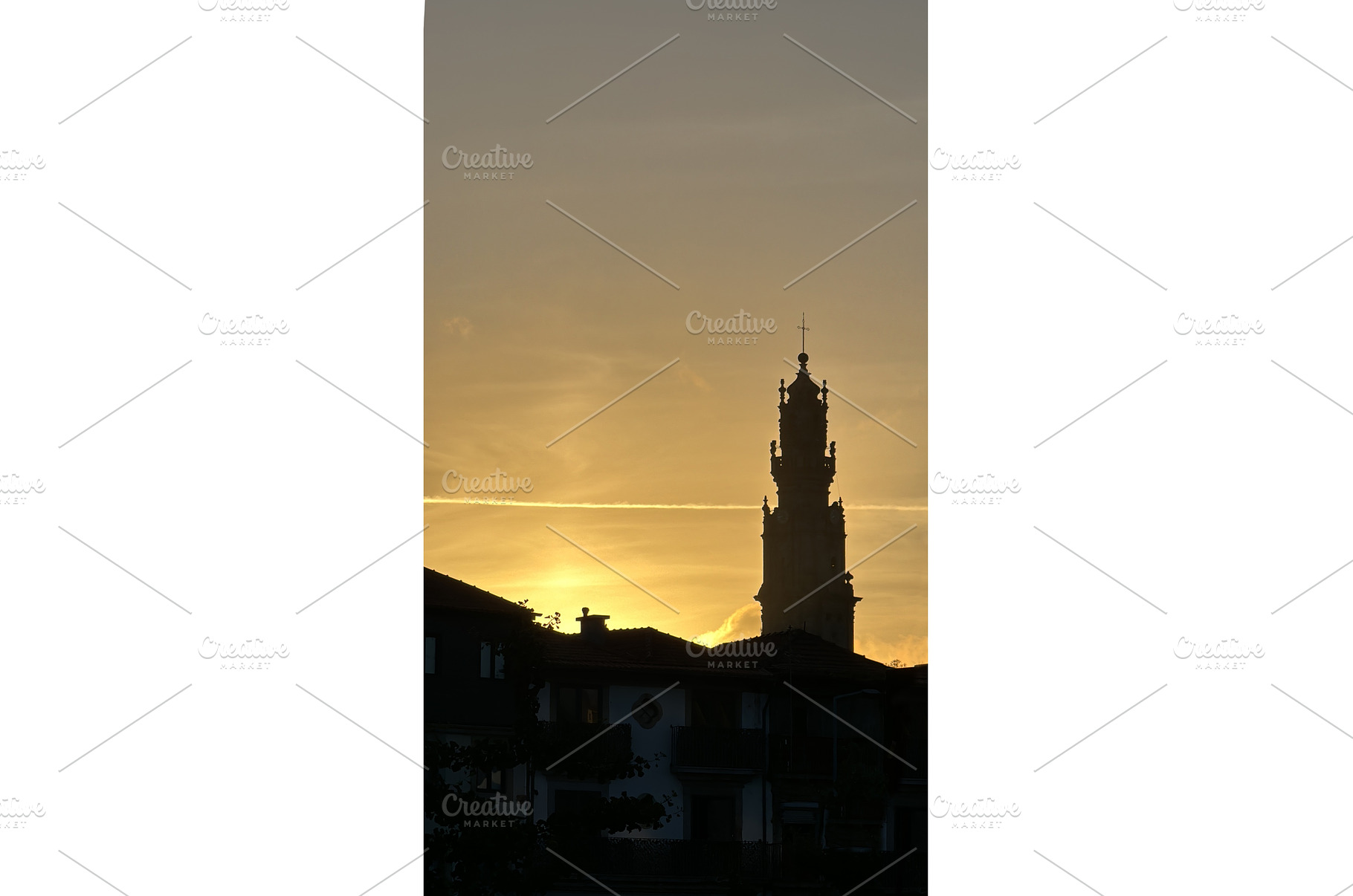 Silhouette of a historic church, a Photo by tilialucida