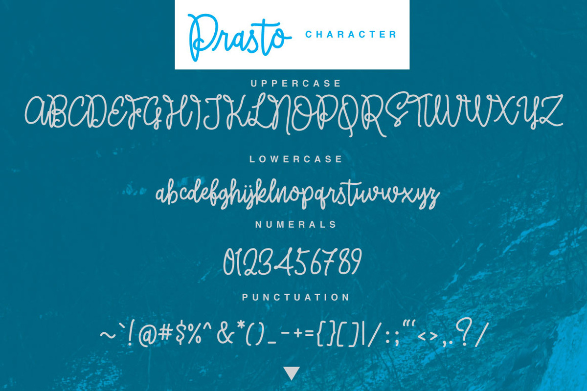 Prasto - Monoline Script preview 6
