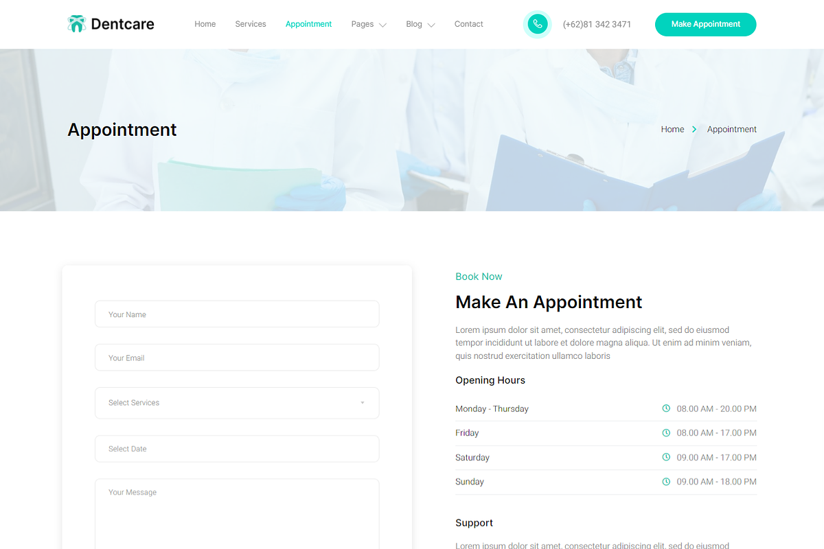 Dentist & Dental Clinic Elementor, a Landing Page Template by Elite Templates (Photo 3 of 8)
