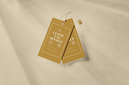 Clothing Tag Mockup, an Advertising Mockup by xcreativeartstudio