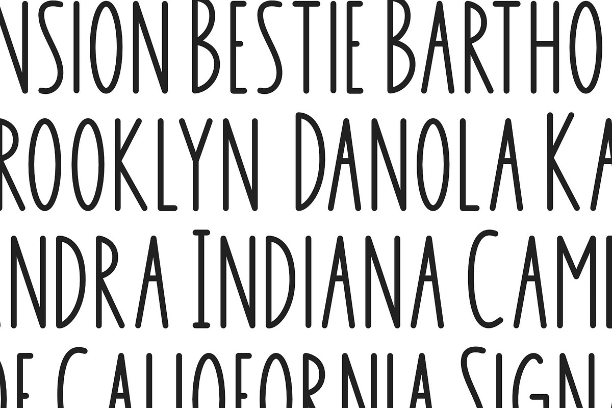 Simply Charming- Tall & Skinny Font, a Sans Serif Font by Jimtype Studio (Photo 4 of 9)