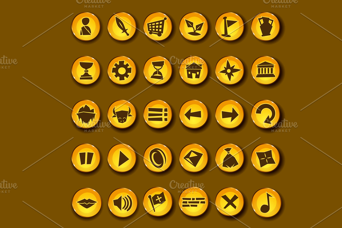 30 Video game cartoon vector icons, an Icon by ToonPlanet Vector Assets (Photo 1 of 2)