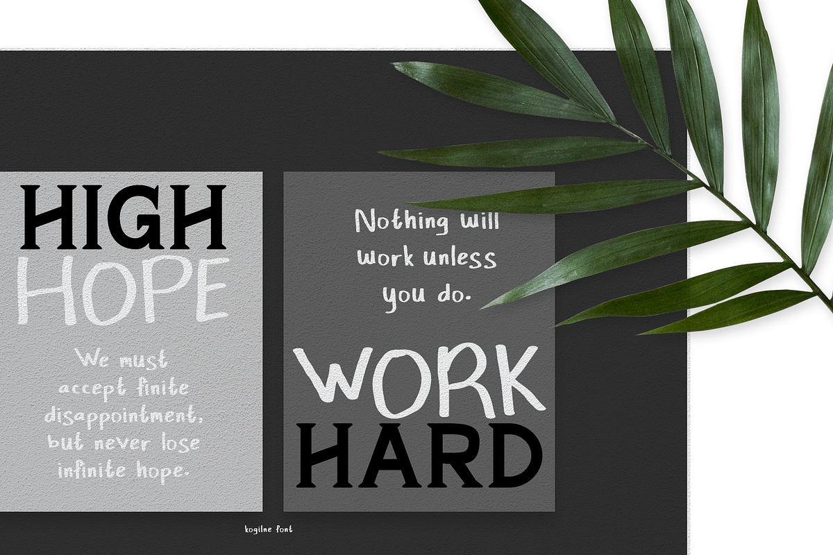 Kogilne Font Duo, a Font by madeDeduk (Photo 10 of 10)