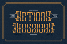 Actions American - Vintage Font