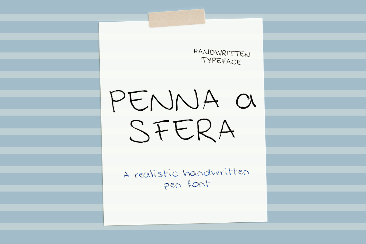 Penna Sfera Handwritten Pen Script, a Handwritten Font by Aire Studio