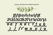 Night Empty - Italic Seventies Retro, a Sans Serif Font by Dharmas Foundry (Thumbnail 14 of 15)
