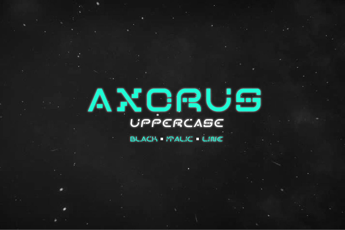 axorus font, a Font by heruyanfikri (Photo 1 of 6)