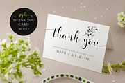 Wedding Thank You Card, Sophie, an Invitation Template by Alice Bluefox (Thumbnail 1 of 7)