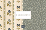 Vintage Blue Cottage Floral Patterns, a Pattern Graphic by Eclectic Anthology (Thumbnail 7 of 16)