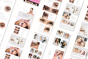 Lash Tech Brow Wix Website Template