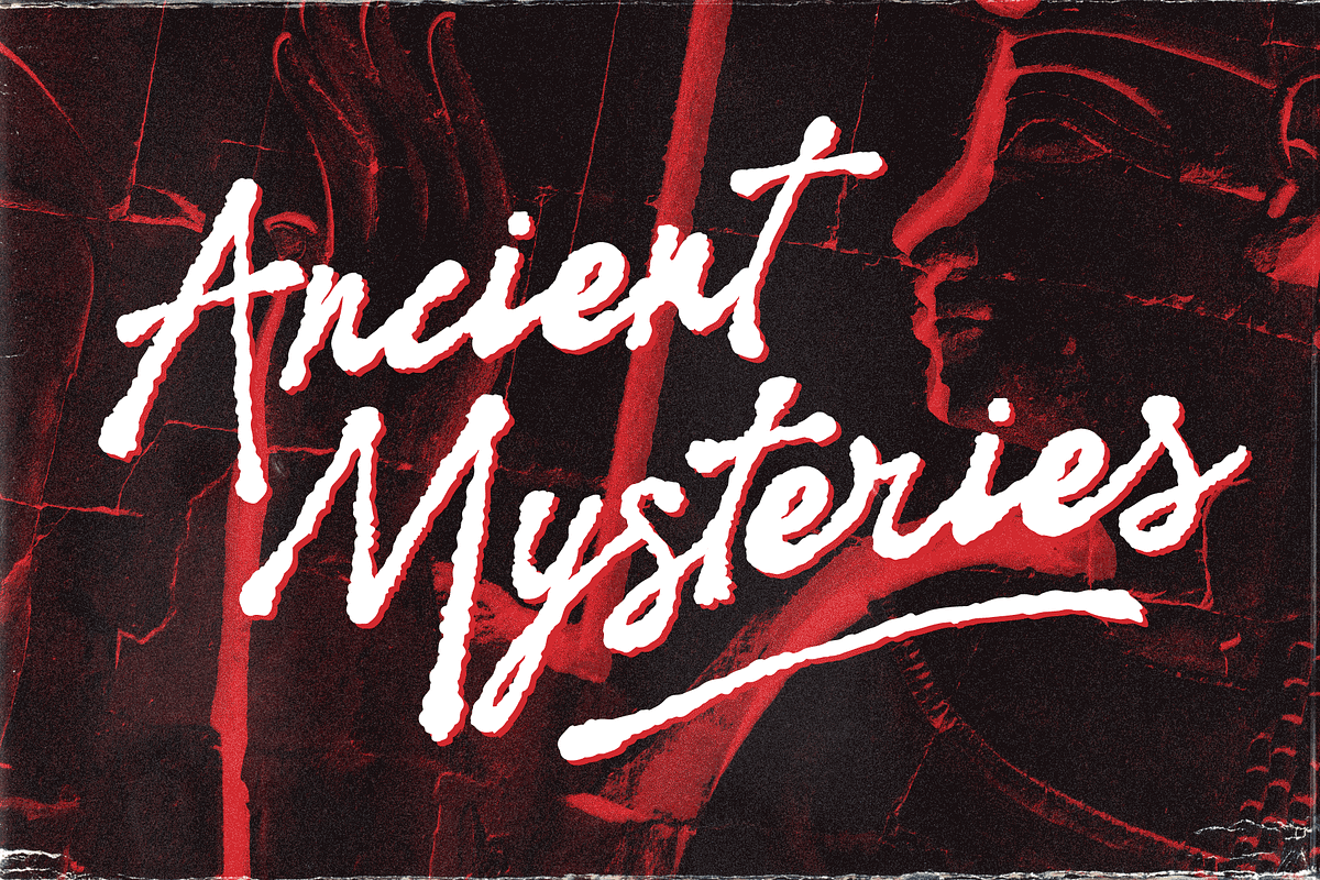 Night Visions: Brush Script Font, a Script Font by Wingsart Studio (Photo 13 of 15)
