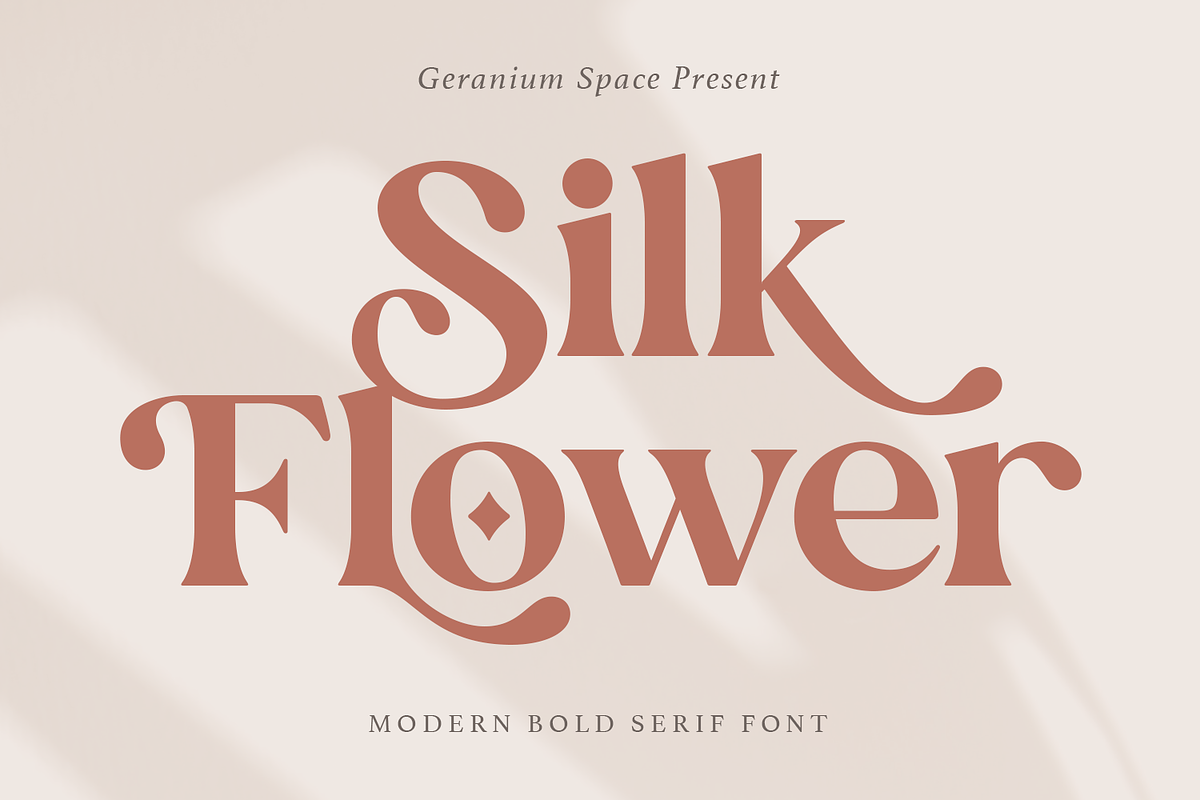 Silk Flower - Modern Serif, a Serif Font by Megi Satyo Widodo (Photo 1 of 26)