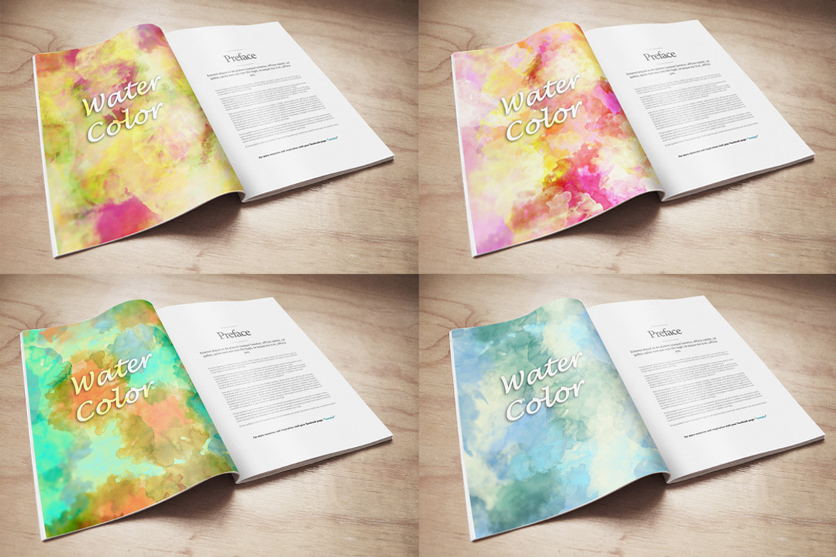 40 Watercolor Textures + Free bonus preview 2
