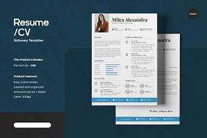 Resume/CV – Vol. 052, a Resume Template by kdadan.
