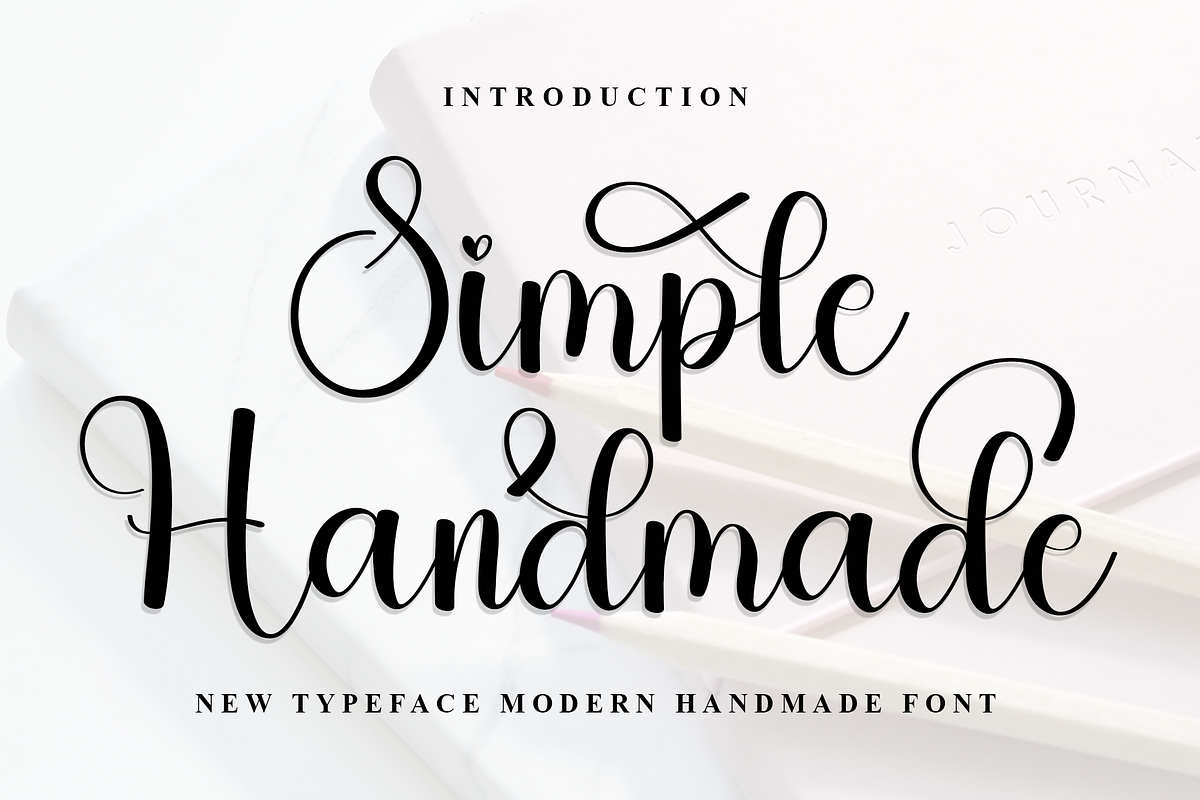 Simple Handmade, a Handwritten Font by FreshTypeINK (Photo 1 of 8)