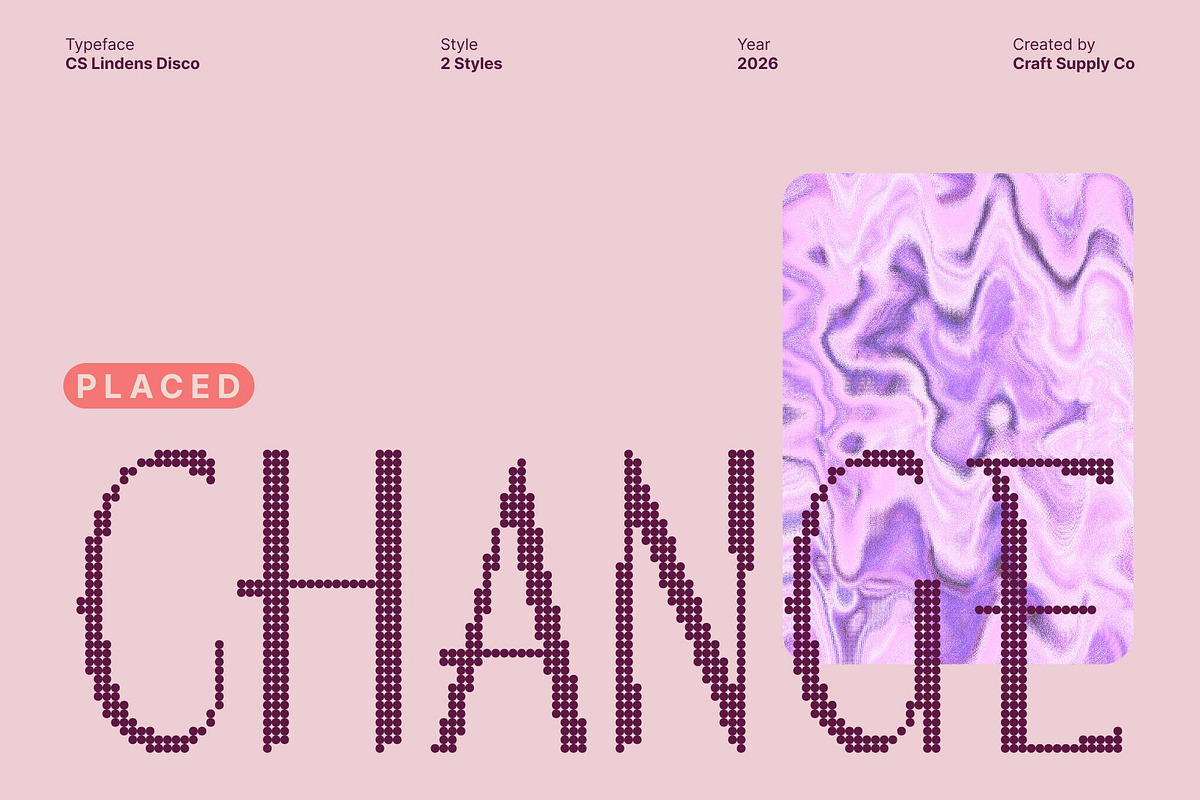 CS Lindens Disco, a Sans Serif Font by Craft Supply Co. (Photo 7 of 8)