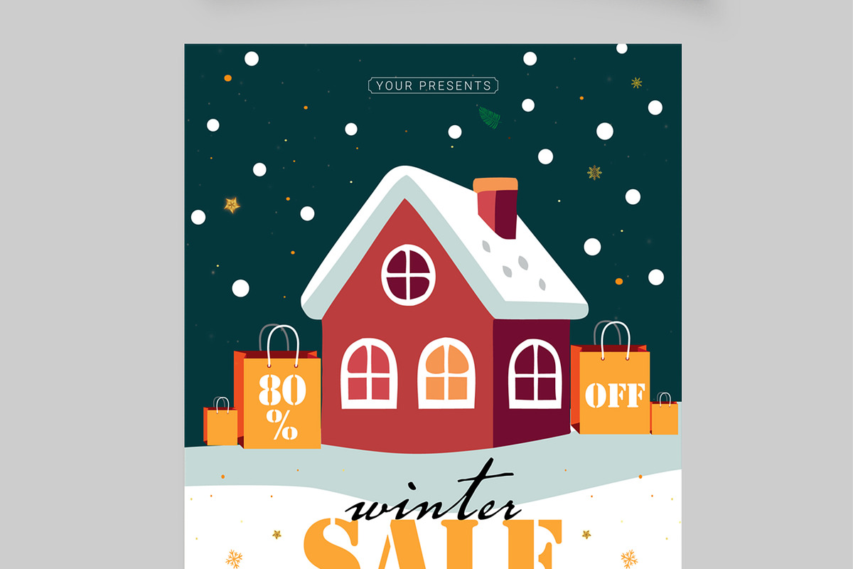 Winter Sale Flyer, a Flyer Template by MightyDesign (Photo 4 of 8)
