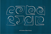 Waves - Hand Drawn Organic Waves, a Decorative Illustration by Madeline ODonoghue Design (Thumbnail 3 of 13)