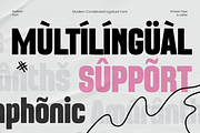 Hudson - Modern Condensed Font, a Sans Serif Font by TokoPress (Thumbnail 12 of 12)