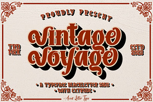 Vintage Voyage | Display Serif Font