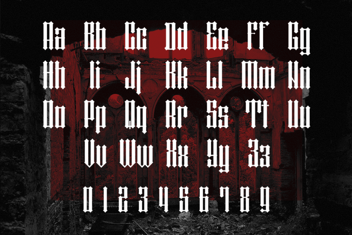 Citadel font, a Blackletter Font by Aniad_ (Photo 2 of 5)
