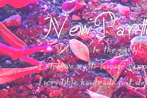 NewParty, a loose outlined font
