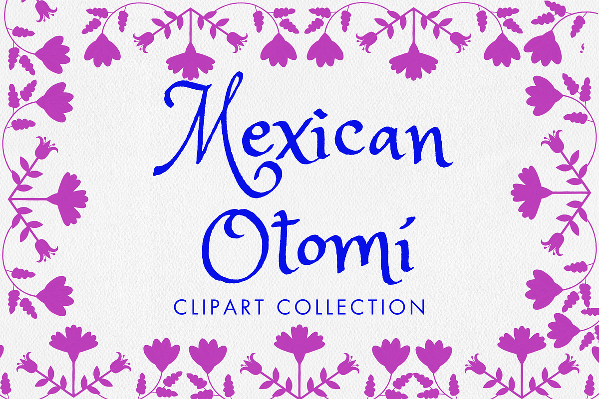 Royal Pink Otomi Illustrations, a Texture Graphic by Minky Moo Creations (Photo 1 of 10)