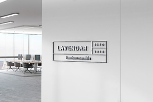 Logo Mockup 3D Sign Office