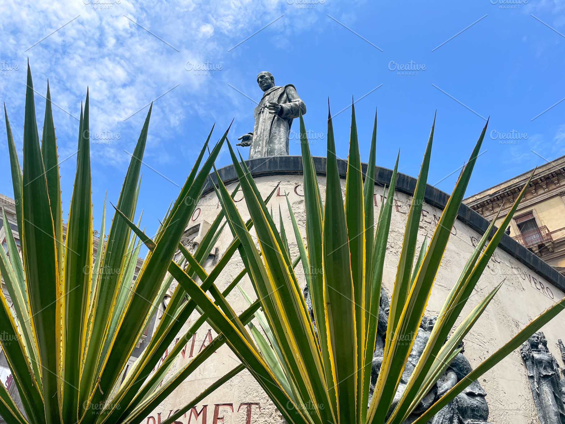 Catania Sicility religious statue, a Holiday Photo by thebeachbell