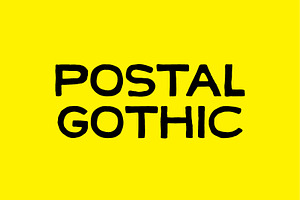 POSTAL GOTHIC