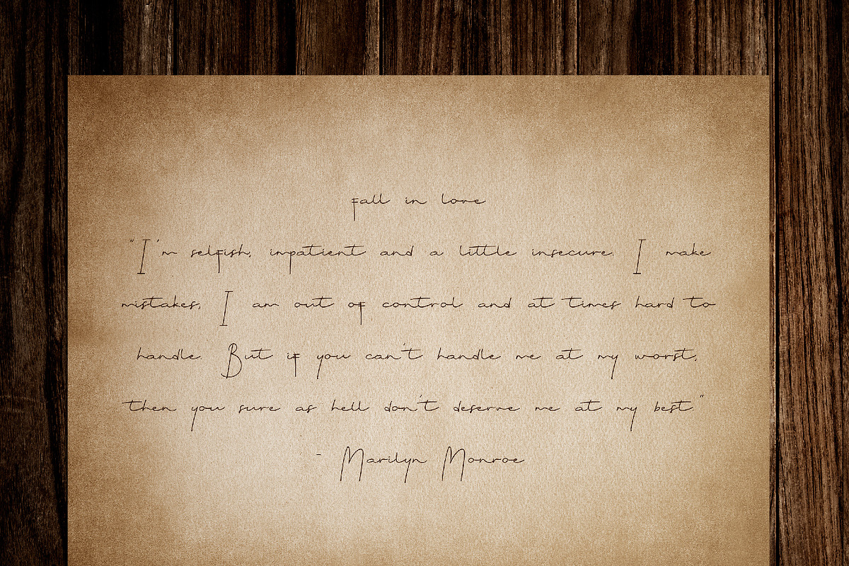 Ryujin Script Handwriting, a Script Font by infernostudio3 (Photo 11 of 11)