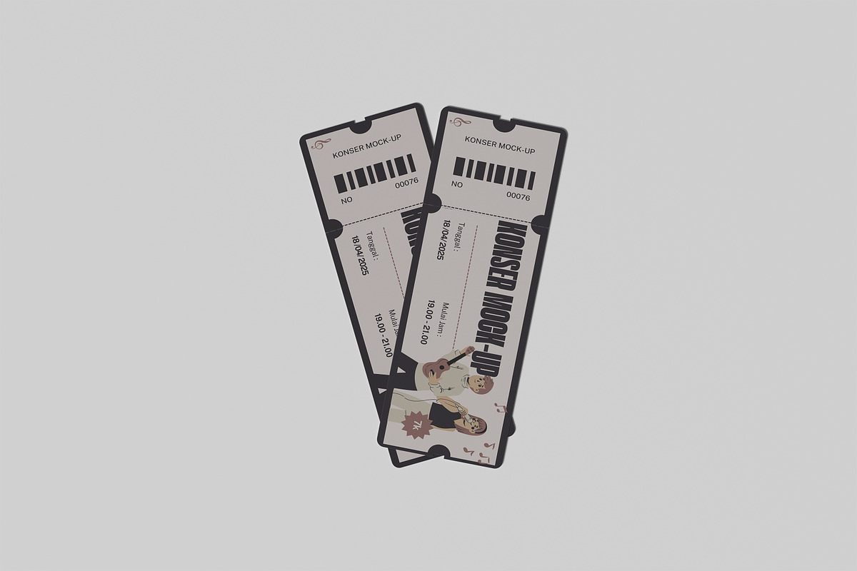 TICKET MOCKUP, a Branding & Logo Template by kebunmockup (Photo 5 of 5)