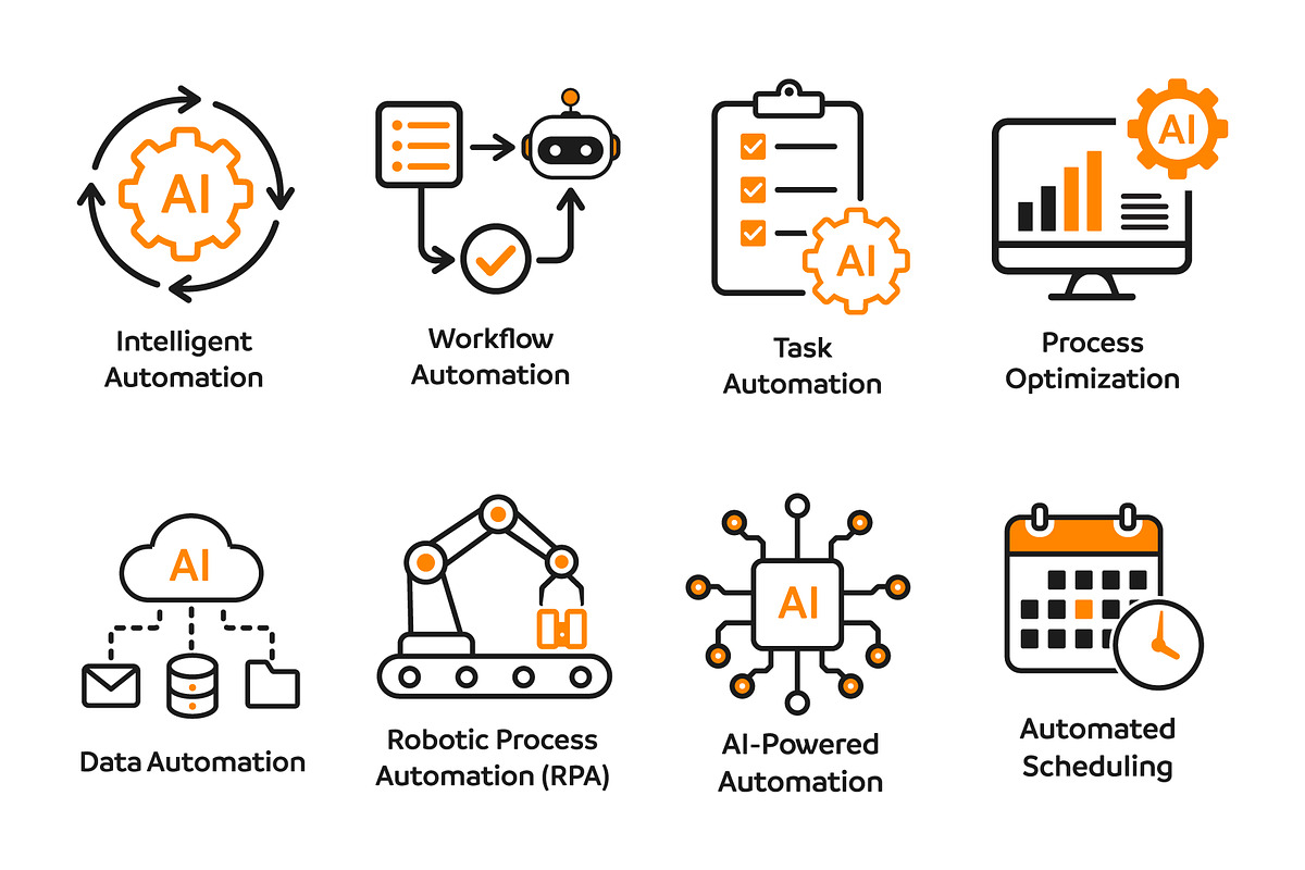 AI Automation Icons, a Solid Icon by Billah Hub (Photo 2 of 2)