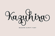 Kazuhira Family Font, a Script Font by Bosstype Studio (Thumbnail 1 of 7)