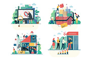 Company website vector Illustrations, a Work Illustration by Grivina's shop (Thumbnail 7 of 26)